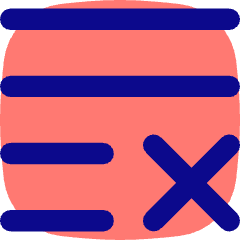 List Cross Icon from Flex Pop Set