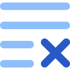 List Cross Icon from Flex Flat Set