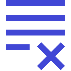 List Cross Icon from Sharp Duo Set