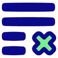 List Cross Icon from Plump Pop Set