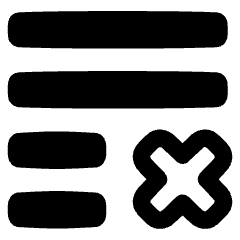 List Cross Icon from Plump Remix Set