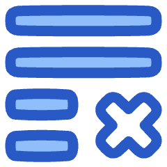 List Cross Icon from Plump Duo Set