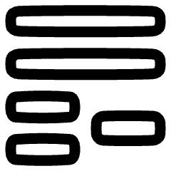 List Minus Icon from Plump Line Set