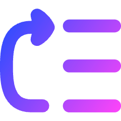 List Priority High Move Up Icon from Flex Gradient Set