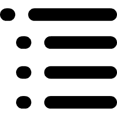 List Sub Items Icon from Flex Solid Set