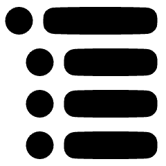 List Sub Items Icon from Plump Solid Set