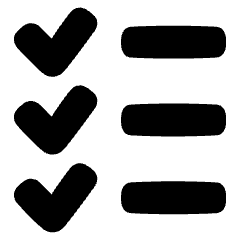 List To Do Tasks Checklist Icon from Plump Solid Set