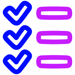 List To Do Tasks Checklist Icon from Plump Neon Set