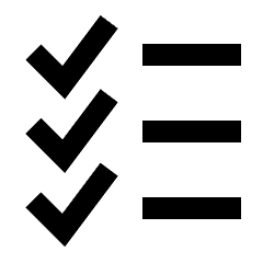 List To Do Tasks Checklist Icon from Sharp Line Set