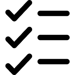 List To Do Tasks Checklist Icon from Core Line Set