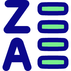 List Z To A Icon from Plump Pop Set