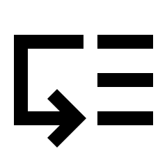 Low Priority Icon from Sharp Line - Material Pro Set