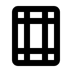 Margins Icon from Rounded Line - Streamline Material Set