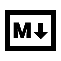 Markdown Icon from Sharp Line - Material Pro Set