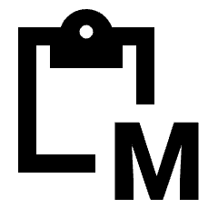 Markdown Paste Fill Icon from Sharp Fill - Streamline Material Set