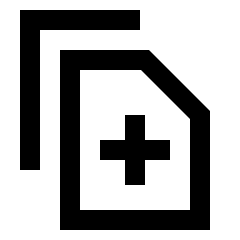 Merge File Icon from Sharp Line - Material Pro Set