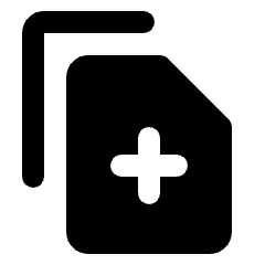 Merge File Fill Icon from Rounded Fill - Streamline Material Set