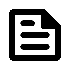 News Icon from Rounded Line - Streamline Material Set