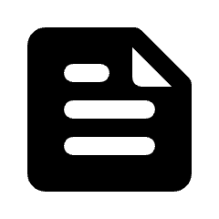 News Fill Icon from Rounded Fill - Streamline Material Set