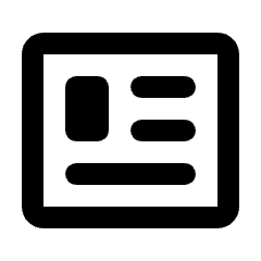 Newsmode Icon from Rounded Line - Streamline Material Set