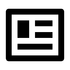 Newsmode Icon from Outlined Line - Streamline Material Set