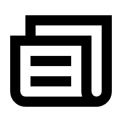 Newspaper Icon from Sharp Line - Streamline Material Set