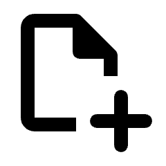 Note Add Icon from Rounded Line - Material Pro Set