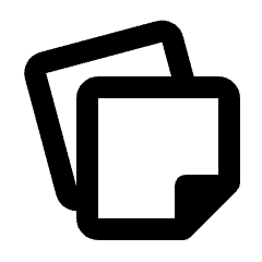 Note Stack Icon from Rounded Line - Material Pro Set