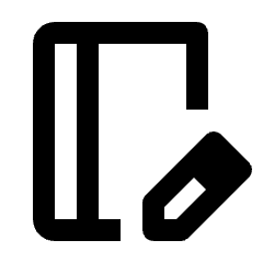 Notebook Icon from Rounded Line - Material Pro Set