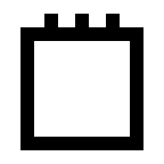 Notepad Icon from Sharp Line - Material Pro Set