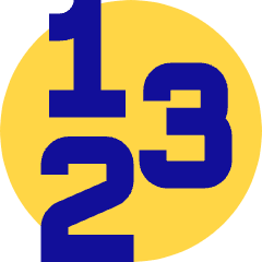Number Icon from Sharp Pop Set