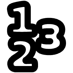 Number Icon from Plump Remix Set