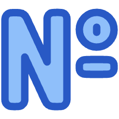 Number Sign Icon from Plump Duo Set