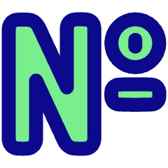 Number Sign Icon from Plump Pop Set