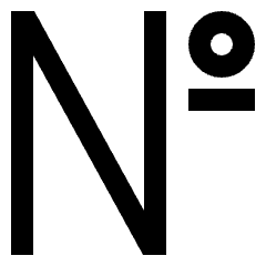 Number Sign Icon from Sharp Line Set