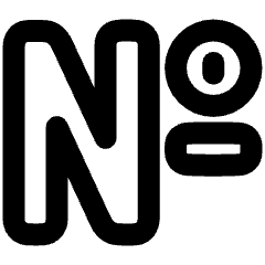 Number Sign Icon from Plump Remix Set