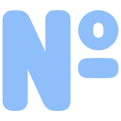 Number Sign Icon from Plump Flat Set