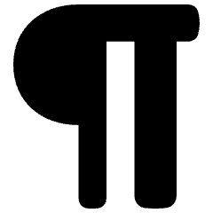 Paragraph Icon from Plump Solid Set