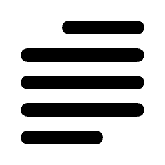 Paragraph Article Icon from Rounded Line - Material Pro Set