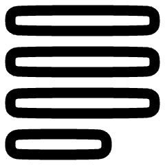 Paragraph Article Icon from Plump Line Set
