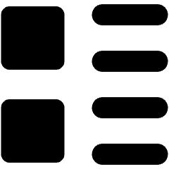 Paragraph Bullets Icon from Micro Solid Set