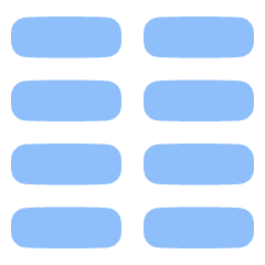 Paragraph Column Icon from Plump Flat Set