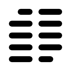 Paragraph Column Icon from Rounded Line - Material Pro Set