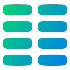 Paragraph Column Icon from Plump Gradient Set