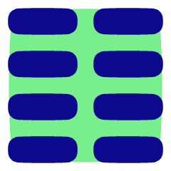 Paragraph Column Icon from Plump Pop Set