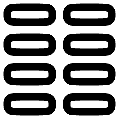 Paragraph Column Icon from Plump Line Set