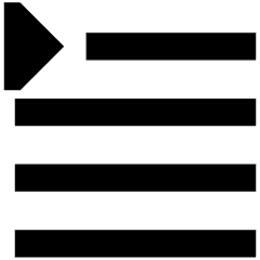 Paragraph Indent First Line Icon from Sharp Remix Set