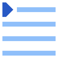 Paragraph Indent First Line Icon from Sharp Flat Set