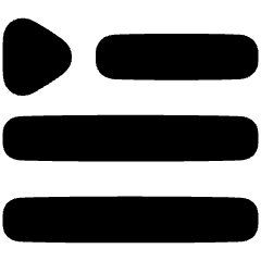 Paragraph Indent First Line Icon from Plump Solid Set