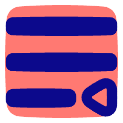 Paragraph Indent Last Line Icon from Plump Pop Set